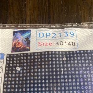 Amazon Halloween Pumpkin Witch Diamond Painting - Blue, Black, Orange